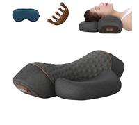 Artuvate Cervicale Fisiorest,Fisiorest Massaggiatore For Il Collo 3 In, Artuvate Neck Massager,Cuscino Fisiorest Massaggiatore 3 In 1 Per Il Collo (Black)
