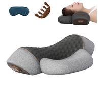 Artuvate Cervicale Fisiorest,Fisiorest Massaggiatore For Il Collo 3 In, Artuvate Neck Massager,Cuscino Fisiorest Massaggiatore 3 In 1 Per Il Collo (Grey)