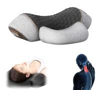 Artuvate Fisiorest The 3-In-1 Neck Massager, Fisiorest Coussin De Massage 3 En 1 Pour Le Cou, Masseur D'éPaule Avec Chaleur, Outils De Massage De La Colonne Cervicale (1 Pc Gray)