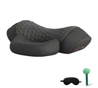 Artuvate Neck Massager, Fisiorest 3-in-1 Neck Massager Pillow, 2025 New Mysoothelab Shoulder Massagers with Heat and Traction, Ergonomic Memory Foam Pillows for Shoulder & Back Relax (Black)