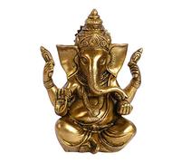ARTVARKO Statue de Ganesh Bhagwan en laiton pour décoration de maison, entrée, cadeau de Diwali, hauteur 19,1 cm