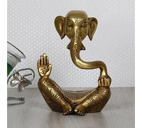 ARTVARKO Statue de Ganesh Idol Ganesh en laiton dans l'art moderne pour la maison, le bureau, cadeau de Diwali, pièce d'exposition, cadeau de 15,2 cm