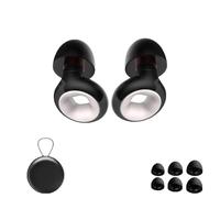 Artvive Bouchons d'oreilles pour moto, 27 dB, réduction du bruit du vent et sifflement dans l'oreille, adaptés pour dormir, voyager, apprendre (noir et blanc, taille unique)