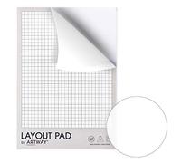 Artway - Bloc avec grille millimétrée - 60 g/m² - 35 feuilles - A4