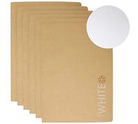 Artway - Carnet à Dessin avec Couverture Papier Kraft Souple - Papier Cartouche Blanc recyclé - 130 g/m² - A4 - Lot de 6