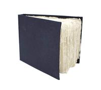 Artway Indigo - Carnet de Croquis en Papier de Coton - A6 Paysage - 70 faces/35 pages de 250gsm de Papier Chiffon 100% Coton de Texture Moyenne - 100% Fait à la Main