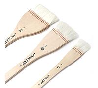 Artway Lot de 3 pinceaux Chinois en merlu 25 mm/45 mm/75 mm