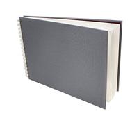 Artway MRKZ Carnet de Croquis multimédia 240 g, Couverture Grise-Papier Blanc, A4 Paysage, Set de 30 Pièces