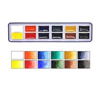 Artway Set de Peintures Aquarelle - Haute Pigmentation - 12 Godets Entiers - Une gamme de couleurs hautement pigmentées et éclatantes, parfaites pour la peinture à l’aquarelle
