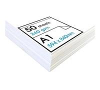 Artway Studio - A1 Média Mixte Papier - Idéal pour les applications multimédias - 240gsm - A1 (50 feuilles), blanc