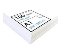 Artway Studio A1 Papier à Dessin 170g/m², 100 Feuilles Volantes, Sans Acide