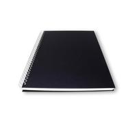 Artway Studio - Carnet de croquis A3 à spirales - Format portrait - 60 côtés/30 pages de papier multimédia 240 g/m² - Carnet de croquis noir à couverture rigide