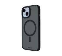 Artwizz IcedClip +Charge Coque de protection compatible avec iPhone 16, design mat, dos doux au toucher, coque de protection résistante aux chocs, noir nuit