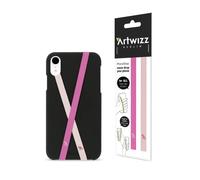 Artwizz PhoneStrap Support pour Doigts - Deux Supports pour Smartphone à Fixer à la Coque - Rose/Rose