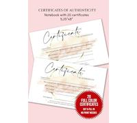 Artwork Certificate of Authenticity: Small Size Certificate of Authenticity for Artwork | Notebook with 20 Certificates | Art Authentication ... Original Paintings, Prints, and Handmade Art