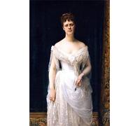 ARTXLXXBN Célèbre Affiches Imprimées Portrait Tableaux Mary Frick Garrett par Alexandre Cabanel Art Mural Classique Pour les Décorations pour la Maison 60x90cm