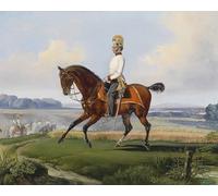 ARTXLXXBN Célèbre Affiches Imprimées Portrait Tableaux Oberleutnant Theodor V Klein dans l'uniforme du KK par Albrecht Adam Art Mural Classique Pour les Décorations pour la Maison 60x90cm