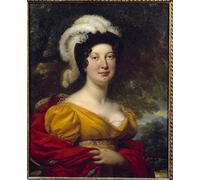 ARTXLXXBN Célèbre Affiches Imprimées Portrait Tableaux Portrait du Maréchal Lannes Duchesse de Montebello Peinture d'Antoine Jean Gros Art Mural Classique Pour les Décorations pour la Maison 60x90cm