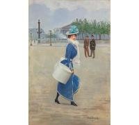 ARTXLXXBN Célèbre Affiches Imprimées Portrait Tableaux sur la Place De La Concorde par Jean Beraud Art Mural Classique Pour les Décorations pour la Maison 60x90cm