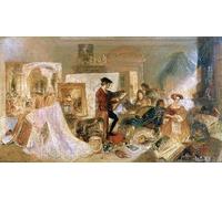 ARTXLXXBN Célèbre Affiches Imprimées Portrait Tableaux Watteau Eudes de Fresnoys Règles de Mallord William Turner Art Mural Classique Pour les Décorations pour la Maison 60x90cm