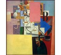 ARTXLXXBN Célèbre Art Mural Toile Impression Toile Dame au pilier publicitaire de Kazimirovich Malevich Images Abstraites Pour la Décoration du Salon 60x90cm