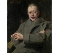 ARTXLXXBN Célèbre Art Mural Toile Impression Toile Étude de portrait d'un homme par Anders Leonard Zorn Images Abstraites Pour la Décoration du Salon 60x90cm