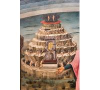 ARTXLXXBN Célèbre Art Mural Toile Impression Toile La Divine Comédie de Dante Alighieri Détail de du Purgatoire par Domenico Di o Images Abstraites Pour la Décoration du Salon 60x90cm