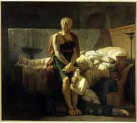 ARTXLXXBN Célèbre Art Mural Toile Impression Toile le Retour de Marcus Sextus Marcus Sextus par le Baron Pierre Narcisse Guerin Images Abstraites Pour la Décoration du Salon 60x90cm