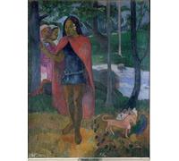 ARTXLXXBN Célèbre Art Mural Toile Impression Toile Le Sorcier d'Hiva Oa de Paul Gauguin Images Abstraites Pour la Décoration du Salon 60x90cm