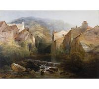 ARTXLXXBN Célèbre Art Mural Toile Impression Toile le vieux moulin Ambleside Cumbria par Miles Richardson Images Abstraites Pour la Décoration du Salon 60x90cm