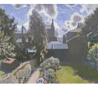 ARTXLXXBN Célèbre Art Mural Toile Impression Toile Mon jardin arrière par Sir George Clausen Images Abstraites Pour la Décoration du Salon 60x90cm