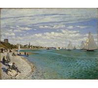 ARTXLXXBN Célèbre Art Mural Toile Impression Toile Régate à Sainte Adresse de Claude Monet Images Abstraites Pour la Décoration du Salon 60x90cm