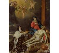 ARTXLXXBN Célèbre Art Mural Toile Impression Toile the Vow of Louis Xiii King of France and Navarre by Philippe De Champaigne Images Abstraites Pour la Décoration du Salon 60x90cm