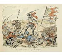 ARTXLXXBN Célèbre Imprimer Affiche Toile Photos D'Art Illustration tirée du livre Histoire du chevalier Bayard de Paul De Semant Tableaux Posters Pour la Décoration de Bureau 60x90cm