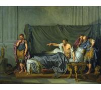 ARTXLXXBN Célèbre Imprimer Affiche Toile Photos D'Art l'empereur Sévère reprochant à son fils Caracalla de vouloir l'assassiner par Jean Baptiste Greuze Pour la Décoration de Bureau 60x90cm