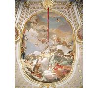 ARTXLXXBN Célèbre Peinture D'Art Murale Wall Art Peintures Apothéose de la monarchie espagnole par Battista Impression Peinture Huile Pour la Décoration Murale 60x90cm