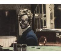 ARTXLXXBN Célèbre Peinture D'Art Murale Wall Art Peintures Autoportrait de Léon Spilliaert Impression Peinture Huile Pour la Décoration Murale 60x90cm