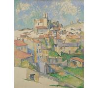 ARTXLXXBN Célèbre Peinture D'Art Murale Wall Art Peintures Gardanne de Paul Cézanne Impression Peinture Huile Pour la Décoration Murale 60x90cm
