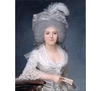 ARTXLXXBN Célèbre Peinture D'Art Murale Wall Art Peintures Jeanne Louise Henriette Campan par Boze Impression Peinture Huile Pour la Décoration Murale 60x90cm