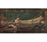 ARTXLXXBN Célèbre Peinture D'Art Murale Wall Art Peintures la Légende de Briar Rose la au Bois Dormant d'Edward Burne Jones Impression Peinture Huile Pour la Décoration Murale 60x90cm