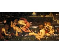 ARTXLXXBN Célèbre Peinture D'Art Murale Wall Art Peintures Le Réveil d'Adonis de John William Waterhouse Impression Peinture Huile Pour la Décoration Murale 60x90cm