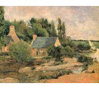 ARTXLXXBN Célèbre Peinture D'Art Murale Wall Art Peintures les Lavandières de Pont Aven de Paul Gauguin Impression Peinture Huile Pour la Décoration Murale 60x90cm