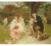 ARTXLXXBN Célèbre Tableaux Sur Toile Moderne Mur Art Blind Man's Buff par Frederick Animaux Art Posters Pour la Décoration de la Chambre à Coucher 60x90cm