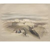 ARTXLXXBN Célèbre Tableaux Sur Toile Moderne Mur Art Chapelles chrétiennes et mahométanes au sommet du Sinaï par David Roberts Animaux Art Posters Pour la Décoration de la Chambre à Coucher 60x90cm