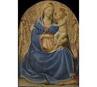 ARTXLXXBN Célèbre Tableaux Sur Toile Moderne Mur Art Dame de l'Humilité de Fra Angelico Animaux Art Posters Pour la Décoration de la Chambre à Coucher 60x90cm