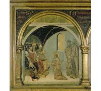 ARTXLXXBN Célèbre Tableaux Sur Toile Moderne Mur Art Détail montrant saint Ludovic devant le pape Boniface Viii par Simone Maritini Pour la Décoration de la Chambre à Coucher 60x90cm