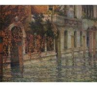 ARTXLXXBN Célèbre Tableaux Sur Toile Moderne Mur Art La Venise d'Automne Palais Blanche par Henri Eugène Le Sidaner Animaux Art Posters Pour la Décoration de la Chambre à Coucher 60x90cm