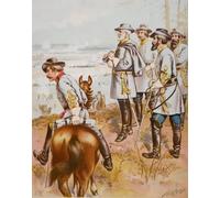 ARTXLXXBN Célèbre Tableaux Sur Toile Moderne Mur Art Le général Robert E à la bataille de Fredericksburg par Henry Alexander Ogden Pour la Décoration de la Chambre à Coucher 60x90cm