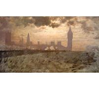 ARTXLXXBN Célèbre Tableaux Sur Toile Moderne Mur Art Pont de Westminster Giuseppe De Nittis Animaux Art Posters Pour la Décoration de la Chambre à Coucher 60x90cm
