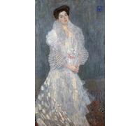 ARTXLXXBN Célèbre Tableaux Sur Toile Moderne Mur Art Portrait d'Hermine Gallia par Gustave Klimt Animaux Art Posters Pour la Décoration de la Chambre à Coucher 60x90cm